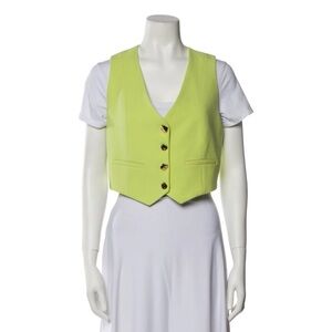 CHRISTIAN LACROIX Bolero Bright Green Vest Shirt Women’s Size Medium Worn Once